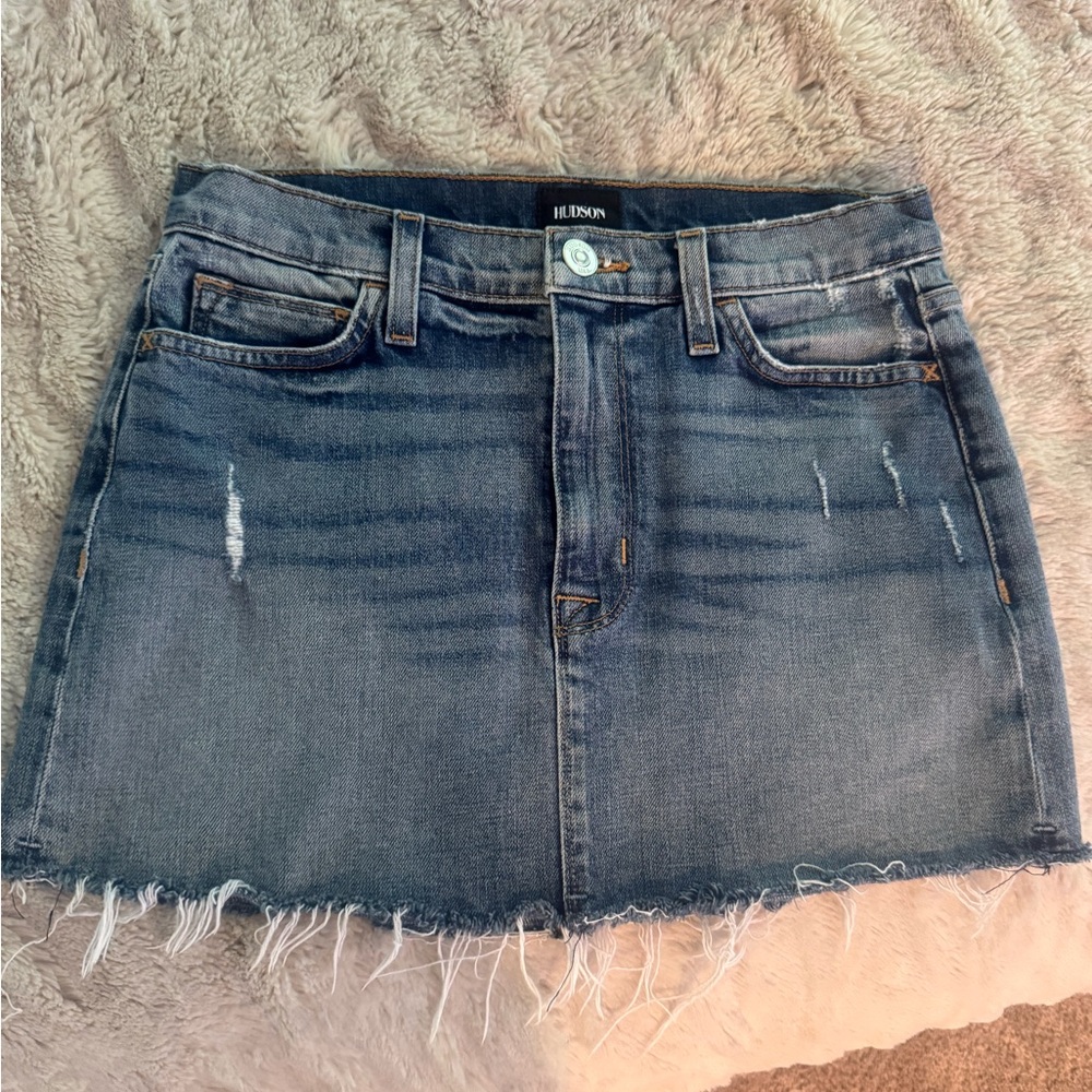 Hudson Jeans Blue Denim Mini Skirt Night Out